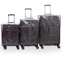 کاور چمدان شفاف بی رنگ مدل SC021 سایز متوسط