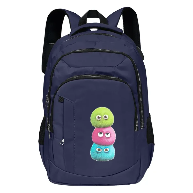 کوله پشتی طرح پشمالوهای رنگی مدل T60452