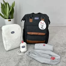 کوله پشتی لوازم کودک چیکو طرح چرم مدل CH330