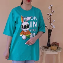تیشرت زنانه لانگ مدل TL22114