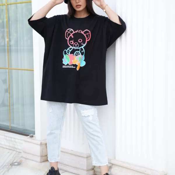 تیشرت زنانه لانگ مدل TL22128