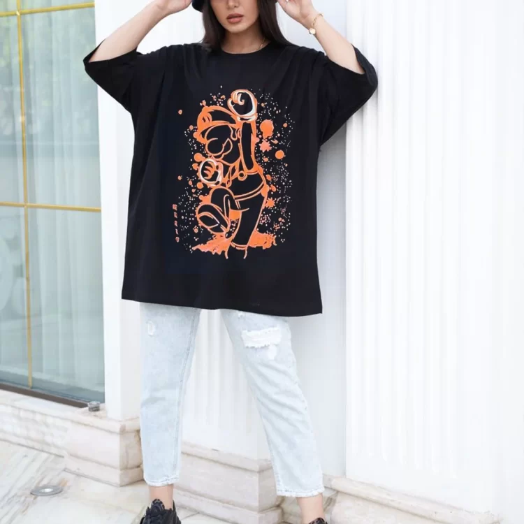 تیشرت زنانه لانگ مدل TL22127