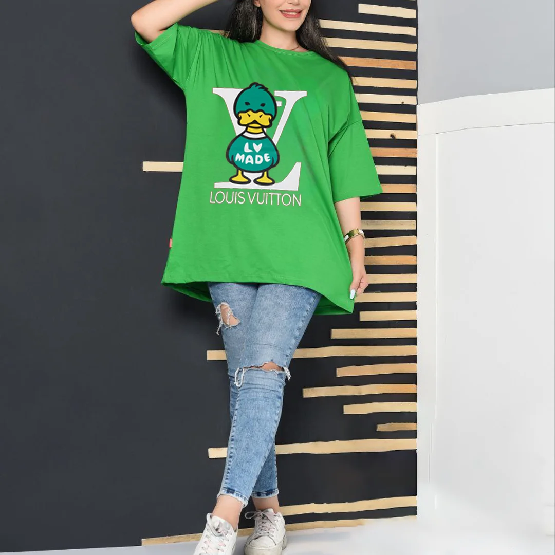 تیشرت زنانه لانگ مدل TL22134
