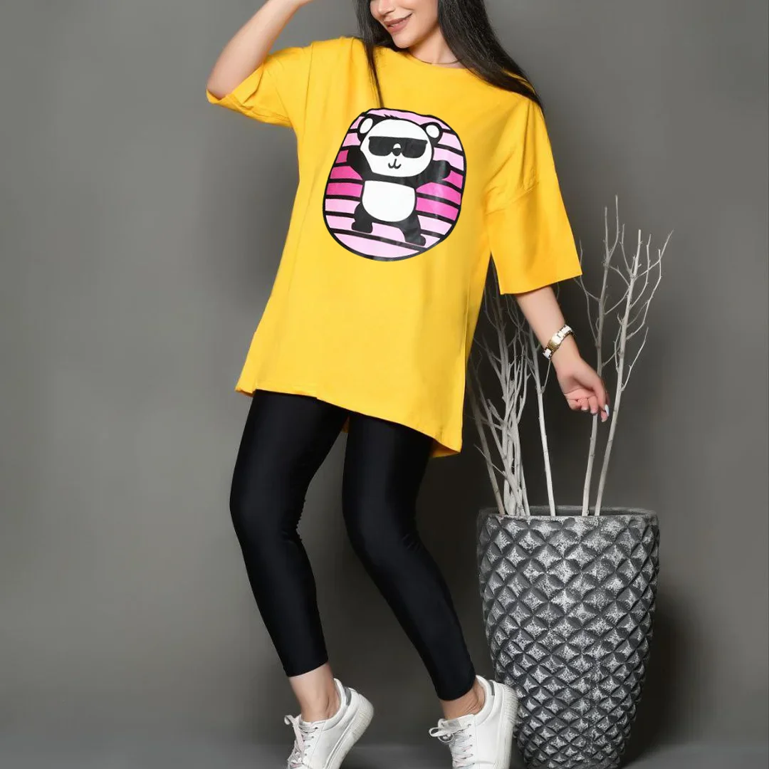تیشرت زنانه لانگ مدل TL22135