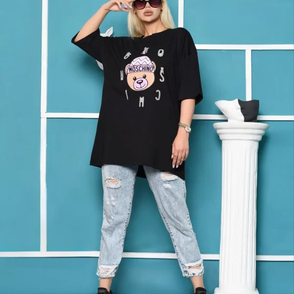 تیشرت زنانه لانگ مدل TL22136