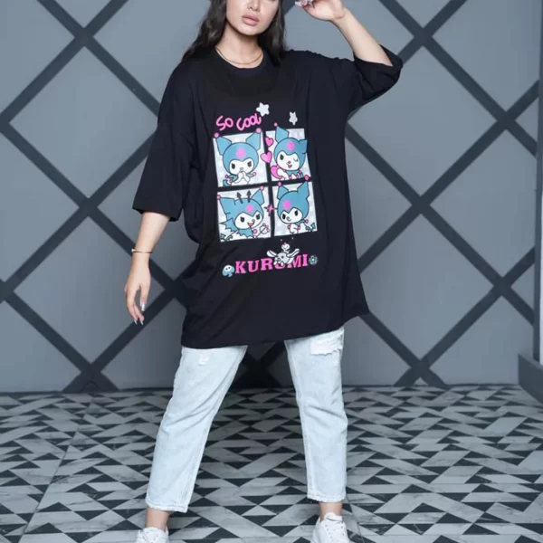 تیشرت زنانه لانگ مدل TL22137