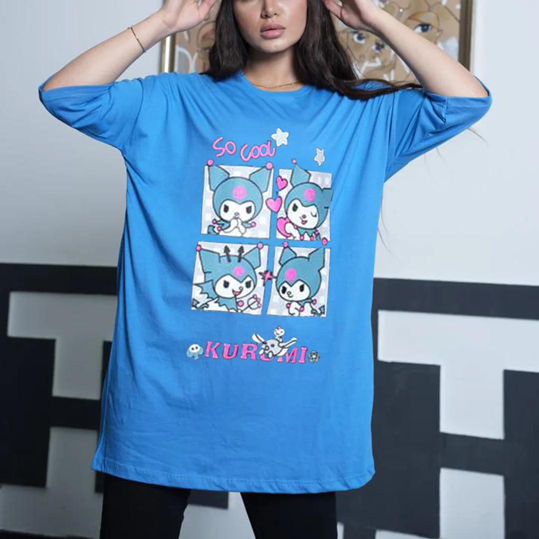 تیشرت زنانه لانگ مدل TL22137