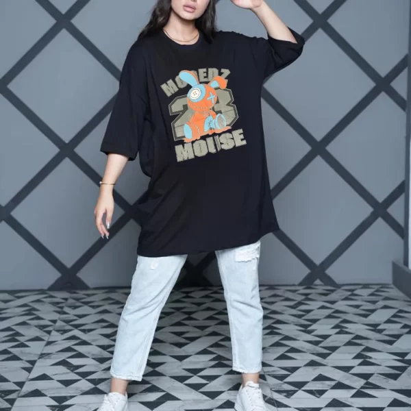 تیشرت زنانه لانگ مدل TL22140