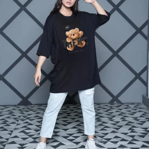 تیشرت زنانه لانگ مدل TL22141