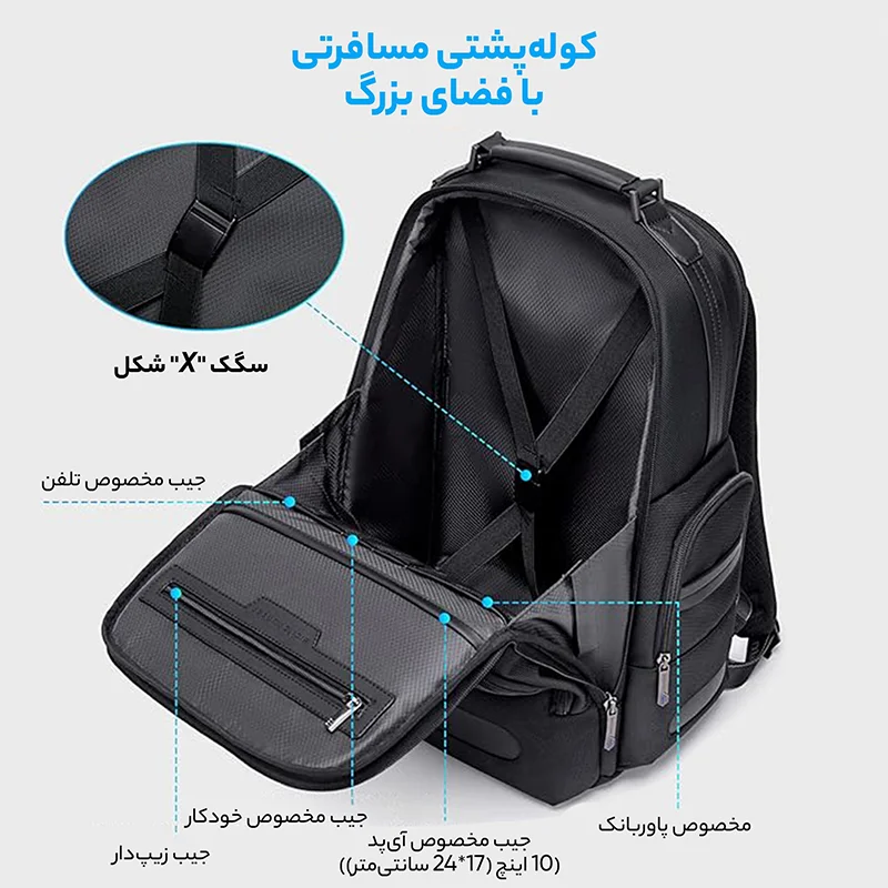 کوله پشتی لپتاپ Arctic Hunter مدل B00492