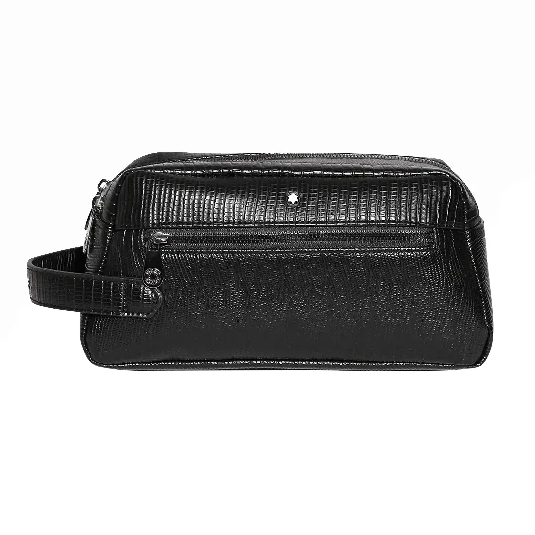 کیف دستی چرمی دو زیپ Mont Blanc مدل MB30446-Plus