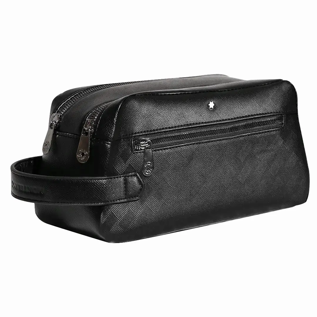 کیف دستی چرمی دو زیپ Mont Blanc مدل MB30447-Plus