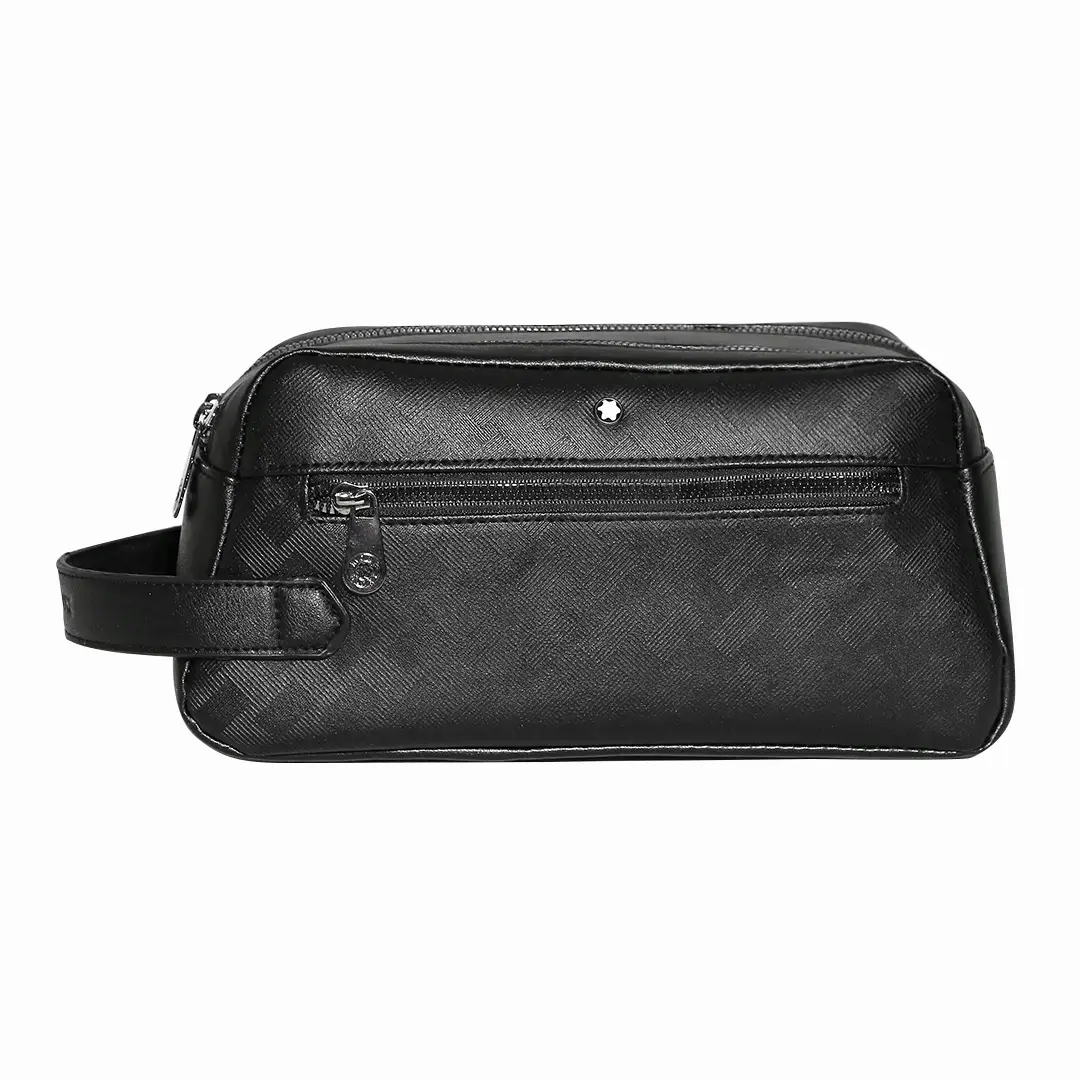 کیف دستی چرمی دو زیپ Mont Blanc مدل MB30447-Plus
