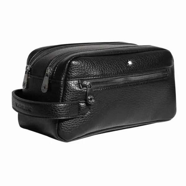 کیف دستی چرمی دو زیپ Mont Blanc مدل MB30449-Plus
