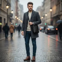 کیف رودوشی چرمی Mont Blanc مدل MB30462 سایز متوسط