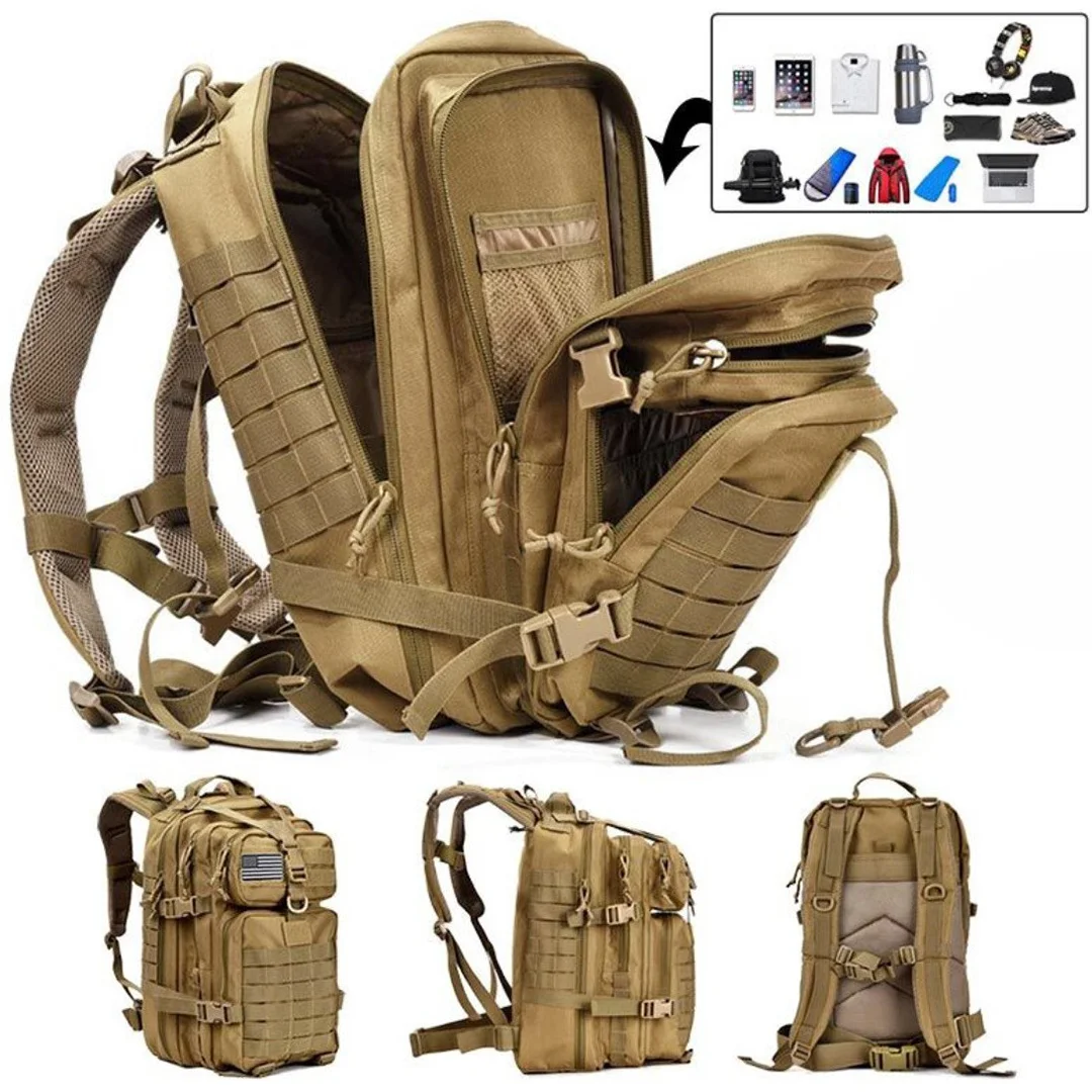 کوله پشتی تاکتیکال 45 لیتری مدل Military بج دار