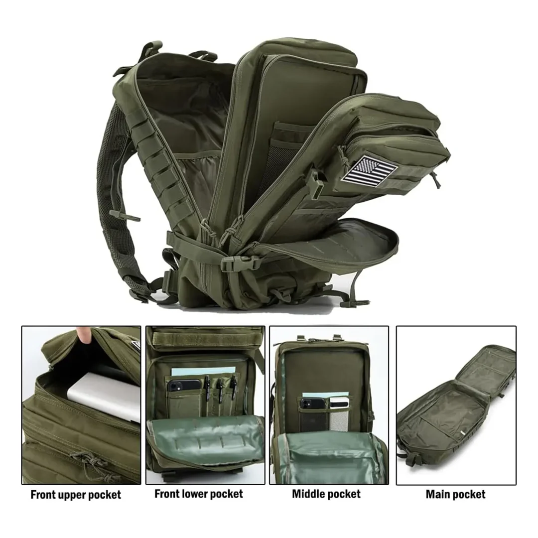 کوله پشتی تاکتیکال 45 لیتری مدل Military بج دار
