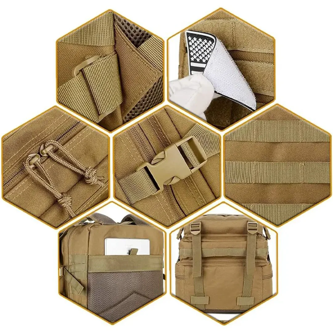 کوله پشتی تاکتیکال 45 لیتری مدل Military بج دار