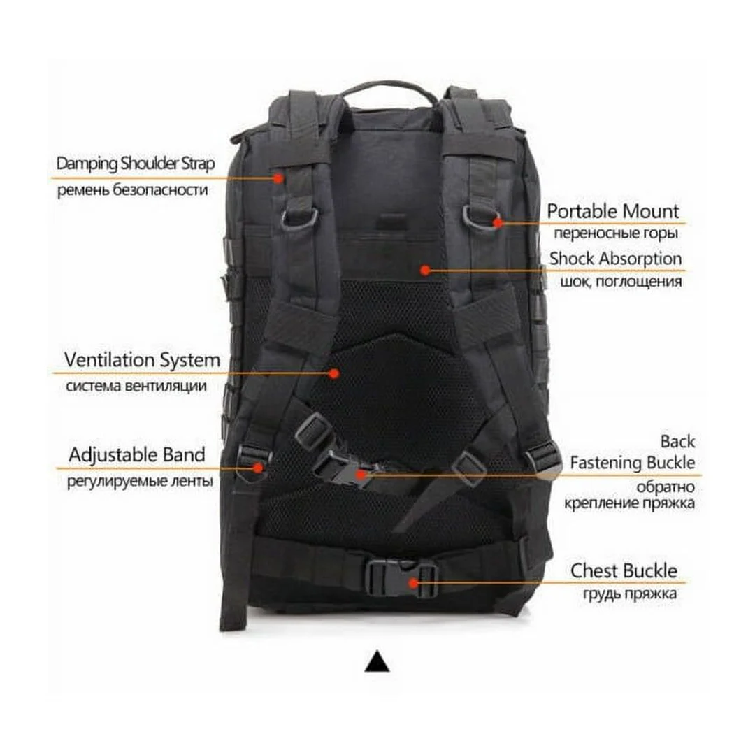 کوله پشتی تاکتیکال 45 لیتری مدل Military بج دار