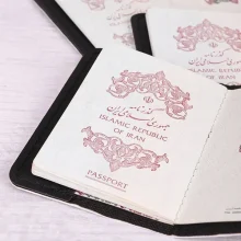 کاور پاسپورت و شناسنامه فانتزی چرم نئون