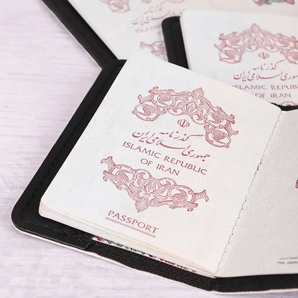 کاور پاسپورت و شناسنامه فانتزی چرم نئون