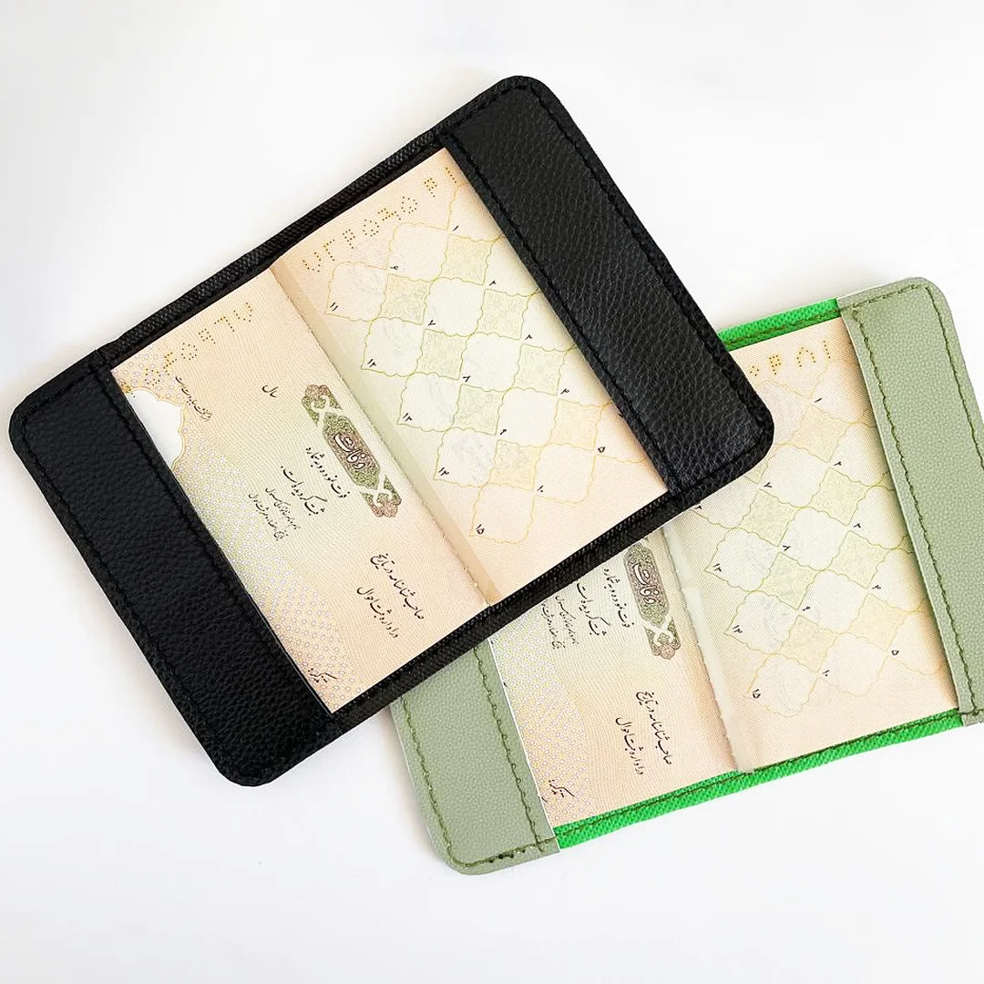 کاور پاسپورت و شناسنامه فانتزی چرم نئون