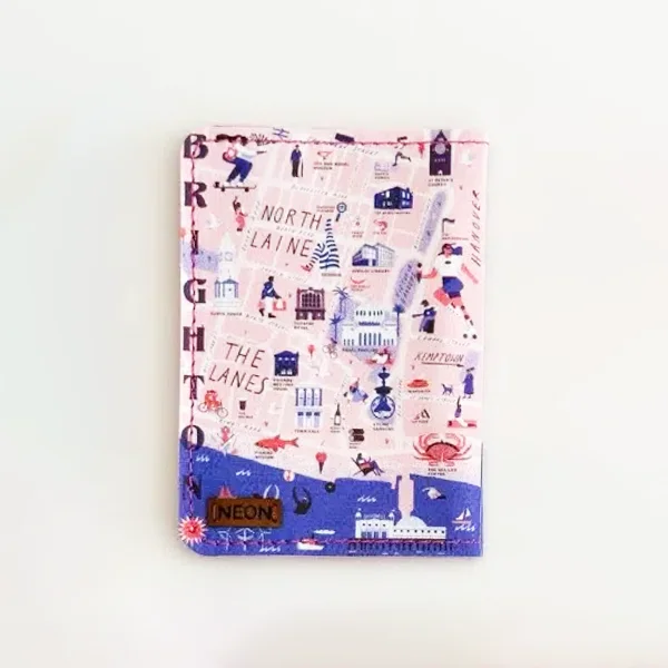 کاور پاسپورت و شناسنامه فانتزی چرم نئون مدل PC105