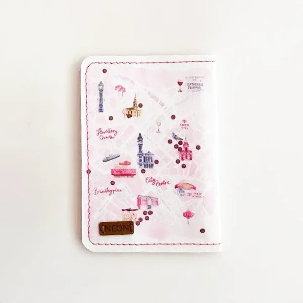 کاور پاسپورت و شناسنامه فانتزی چرم نئون مدل PC107