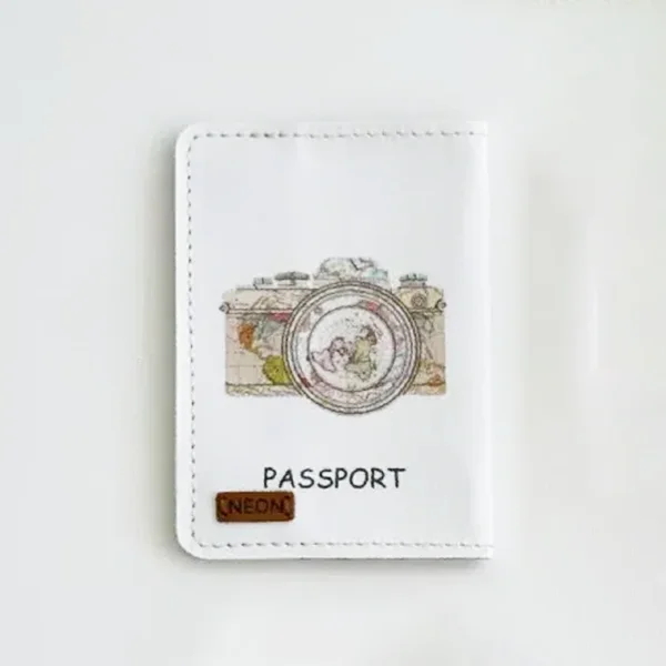 کاور پاسپورت و شناسنامه فانتزی چرم نئون مدل PC109