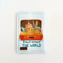 کاور پاسپورت و شناسنامه فانتزی چرم نئون مدل PC110