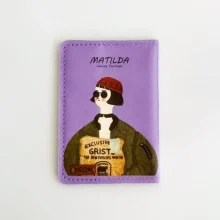 کاور پاسپورت و شناسنامه فانتزی چرم نئون مدل PC111 طرح ماتیلدا