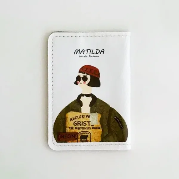 کاور پاسپورت و شناسنامه فانتزی چرم نئون مدل PC111 طرح ماتیلدا