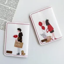 کاور پاسپورت و شناسنامه فانتزی دو نفره چرم نئون مدل PC204