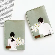 کاور پاسپورت و شناسنامه فانتزی دو نفره چرم نئون مدل PC207