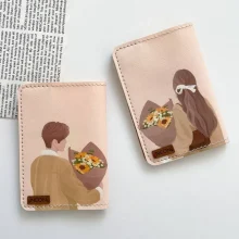 کاور پاسپورت و شناسنامه فانتزی دو نفره چرم نئون مدل PC208