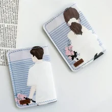 کاور پاسپورت و شناسنامه فانتزی دو نفره چرم نئون مدل PC209