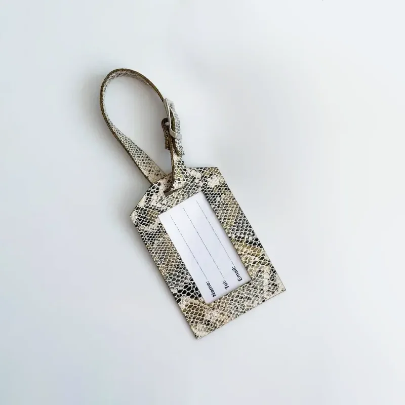 تگ چمدان طرح برند چرم نئون مدل Tag302