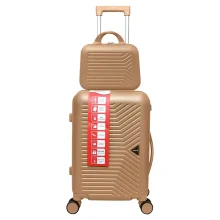 چمدان Three Birds مدل TB40362-SX سایز کوچک به همراه چمدان لوازم آرایشی