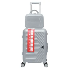 چمدان Three Birds مدل TB40362-SX سایز کوچک به همراه چمدان لوازم آرایشی