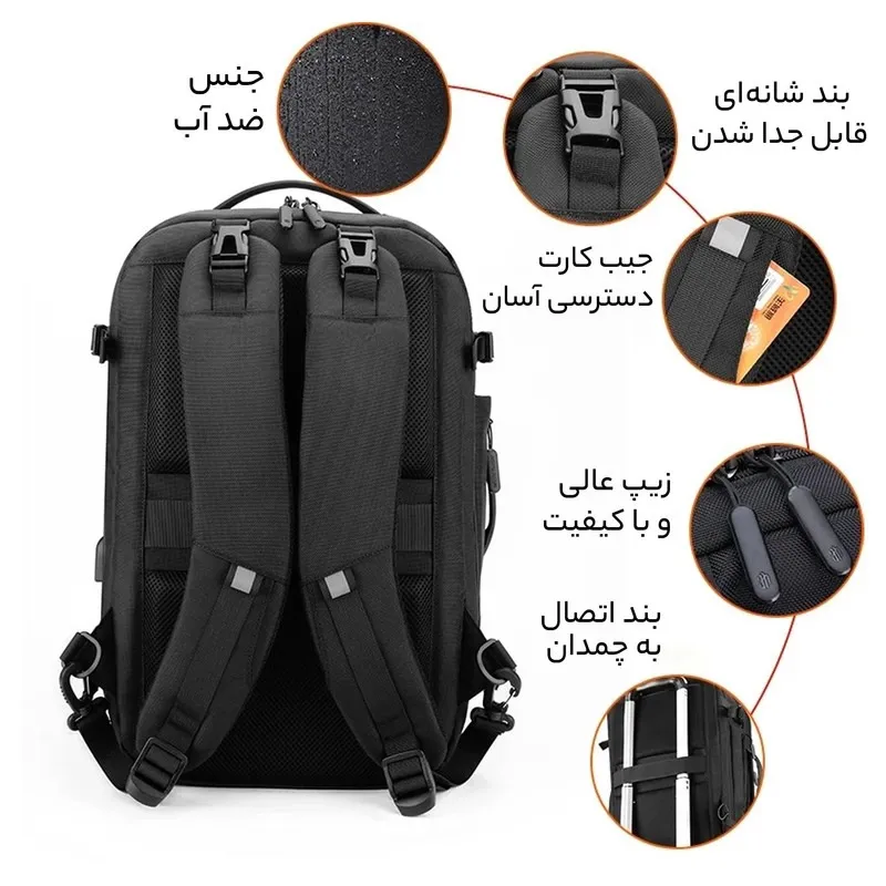 کوله پشتی لپتاپ مایسا مدل Adventure B00382