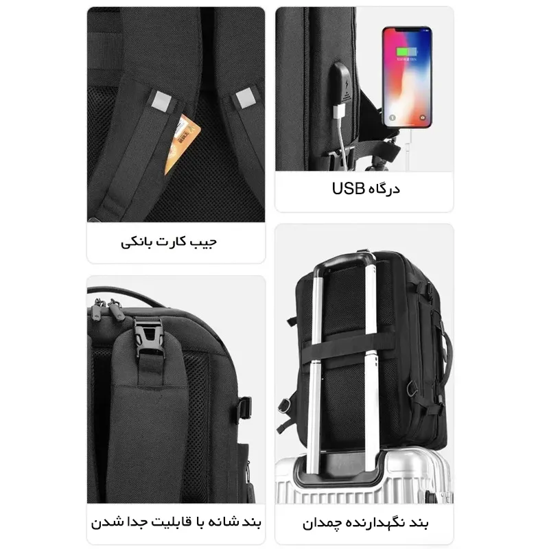 کوله پشتی لپتاپ مایسا مدل Adventure B00382