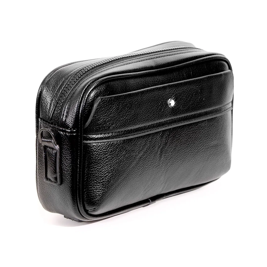 کیف دستی چرمی Mont Blanc مدل MB3052-Pro با قفل هوشمند اثر انگشتی