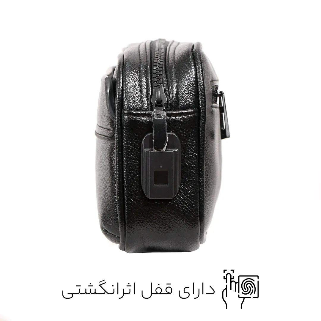 کیف دستی چرمی Mont Blanc مدل MB3052-Pro با قفل هوشمند اثر انگشتی