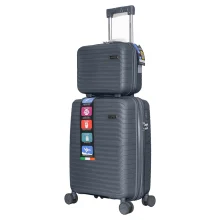 چمدان Rapido مدل R-40371-SX سایز کوچک به همراه چمدان لوازم آرایشی