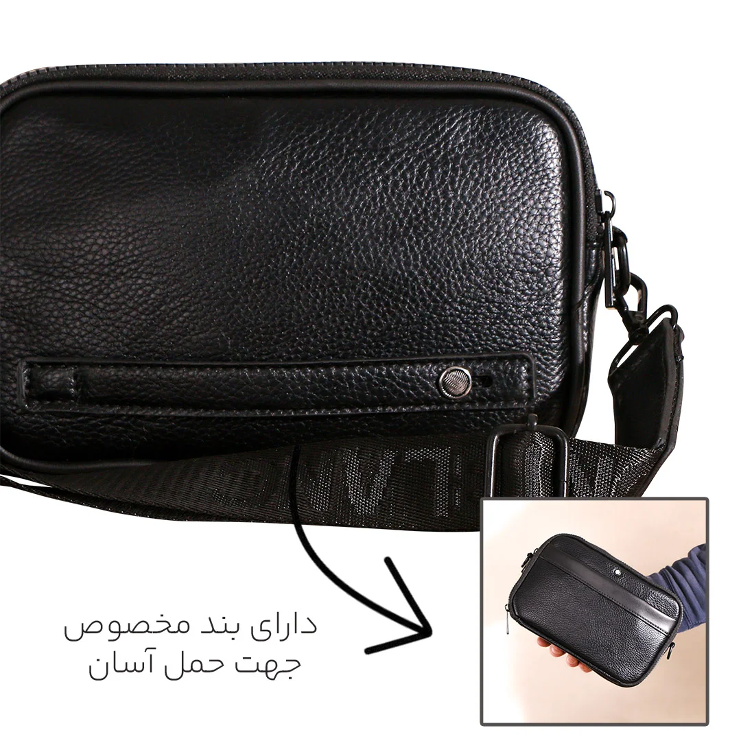 کیف پاسپورتی دو کاره Mont Blanc مدل MB30468