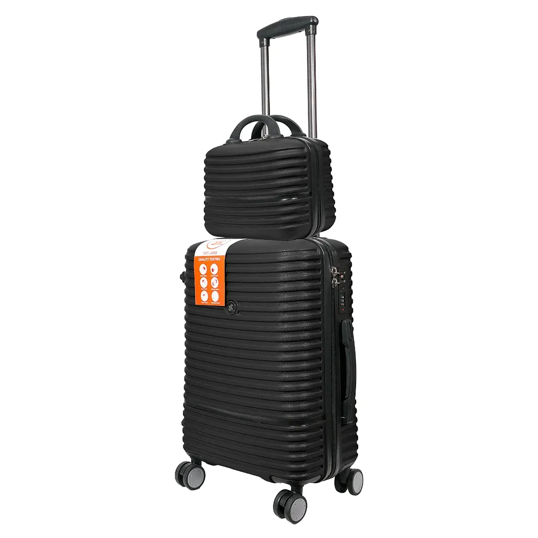 چمدان MR مدل MR-40353-B-SX سایز کوچک به همراه چمدان لوازم آرایشی