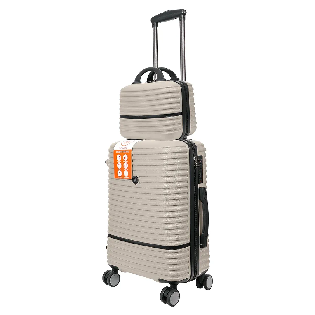 چمدان MR مدل MR-40353-B-SX سایز کوچک به همراه چمدان لوازم آرایشی