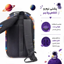 کوله پشتی مدرسه مدل MS1050 طرح فضانورد