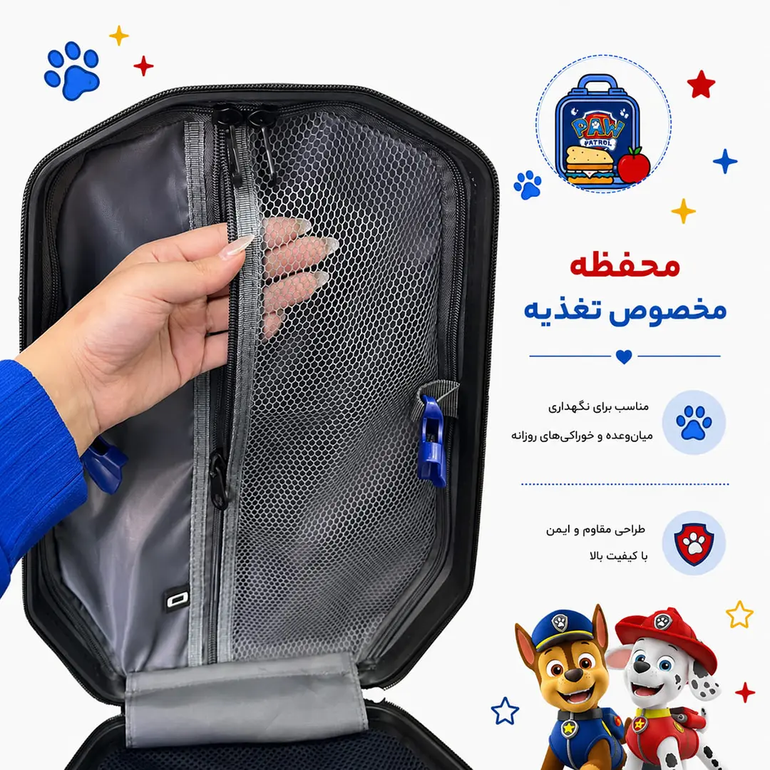 کوله پشتی مدرسه مدل MS1050 طرح سگ‌های نگهبان