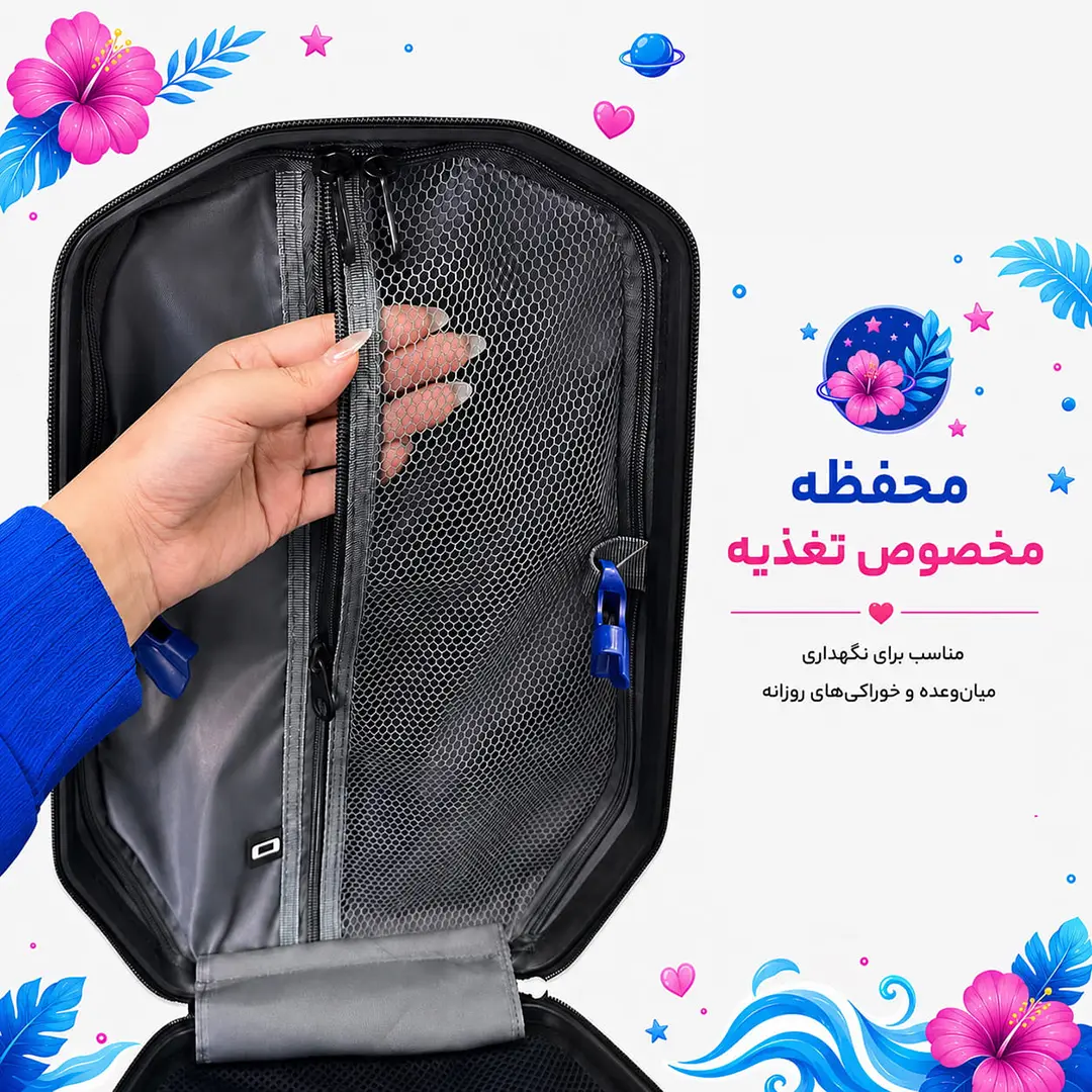 کوله پشتی مدرسه مدل MS1050 طرح استیج آبی